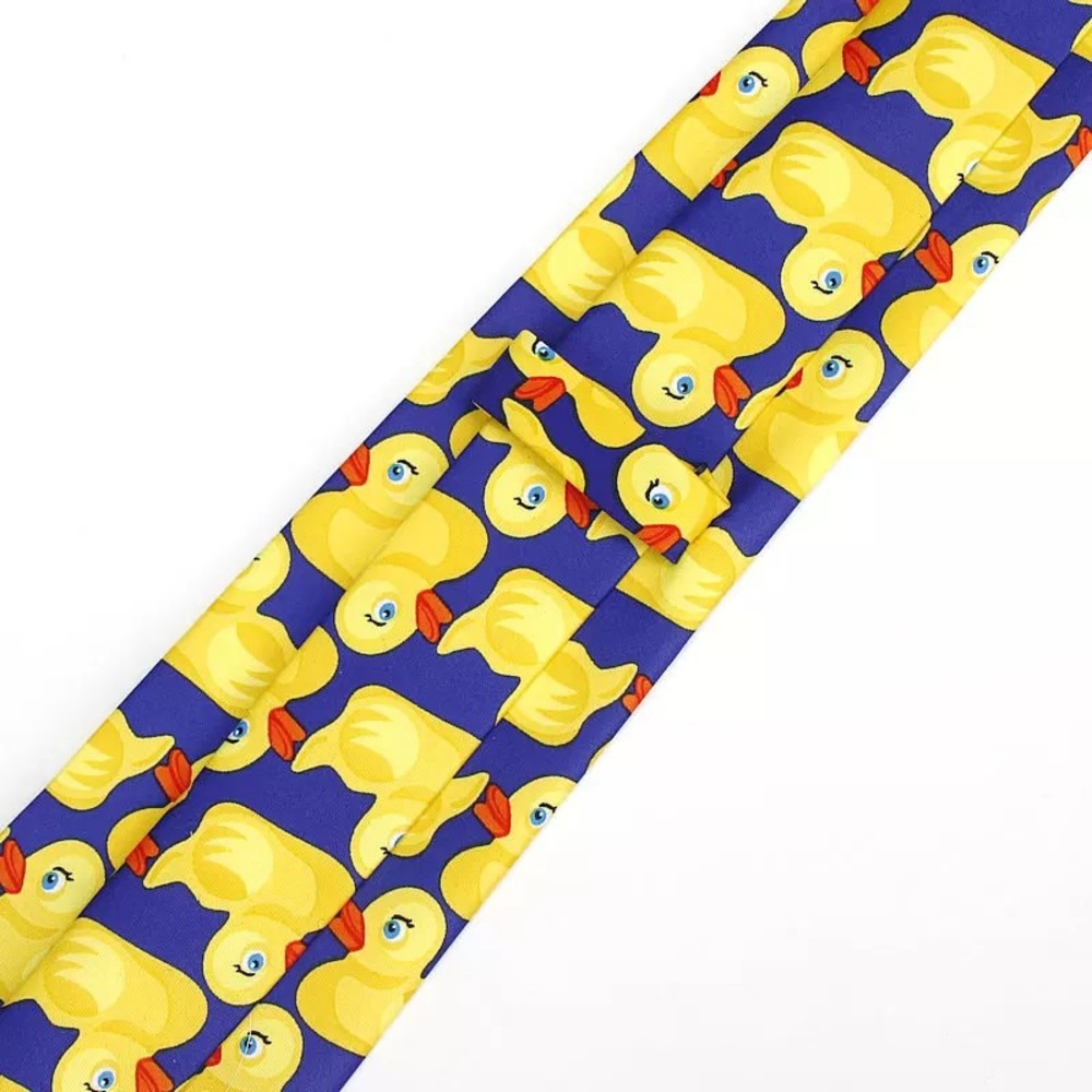 Yellow Barney Duck Design Necktie - Picture 4 of 5